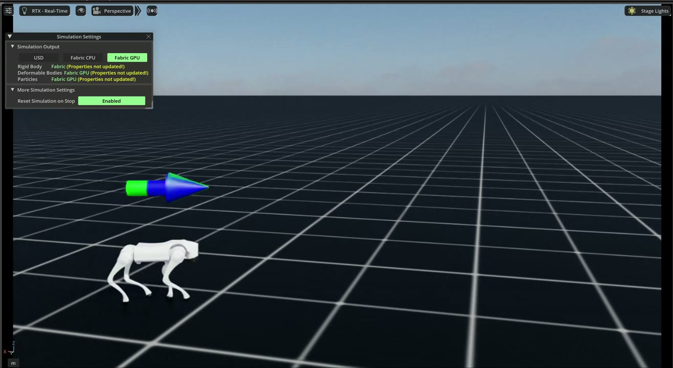 Flat-walk simulation frame
